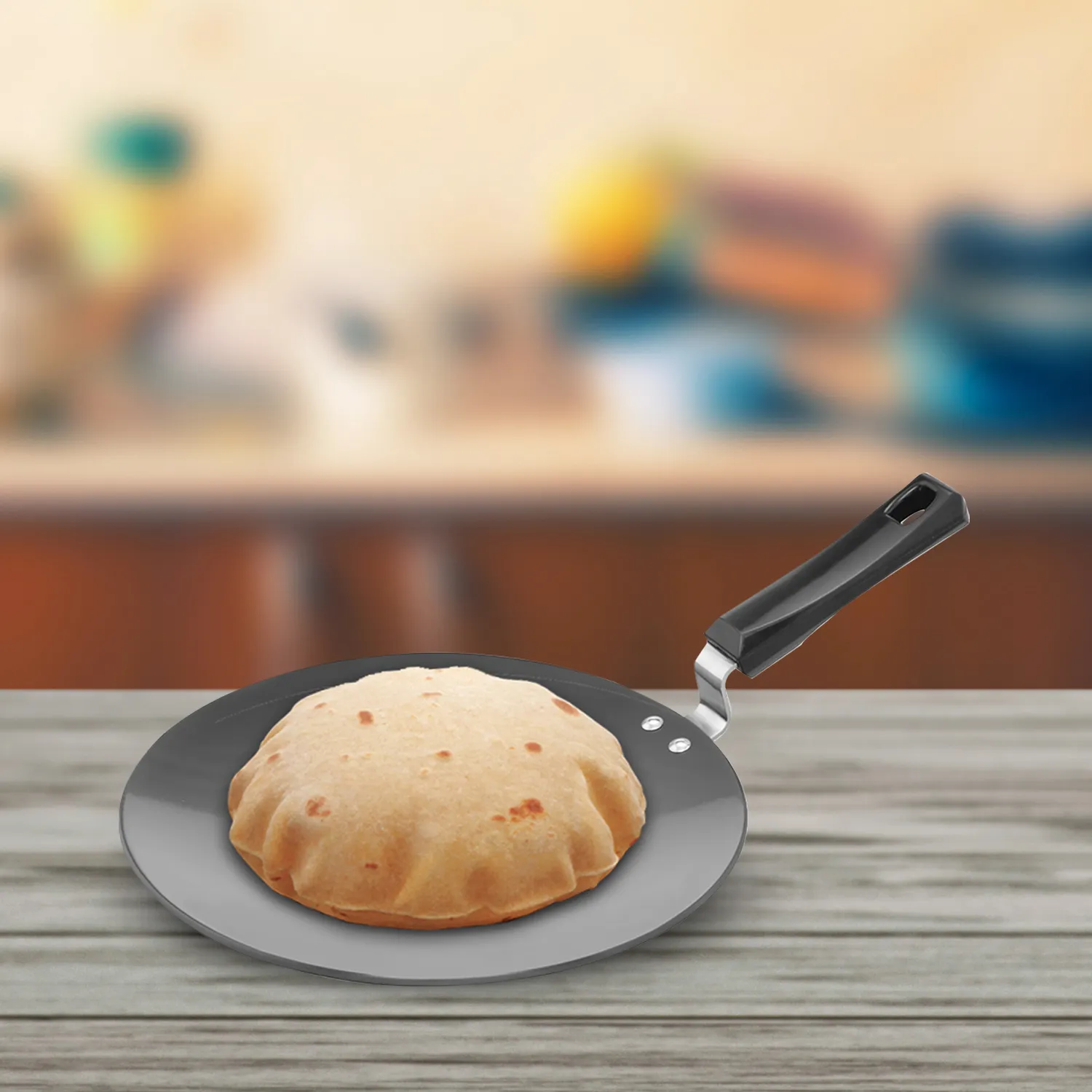 Induction Compatible Hard Anodised Roti Tava 28 cm (4.88 mm Thick) (IART28)