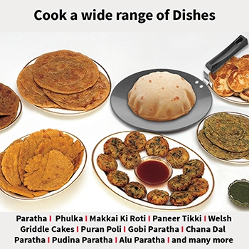Induction Compatible Hard Anodised Roti Tava 28 cm (4.88 mm Thick) (IART28) - Image 4
