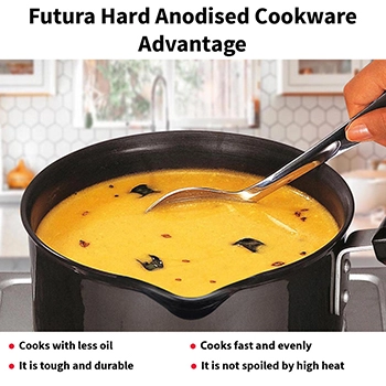 Induction Compatible Hard Anodised Saucepan 2 Litre (3.25 mm Thick) (IAS20) - Image 4