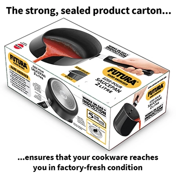 Induction Compatible Hard Anodised Saucepan 2 Litre (3.25 mm Thick) (IAS20) - Image 6