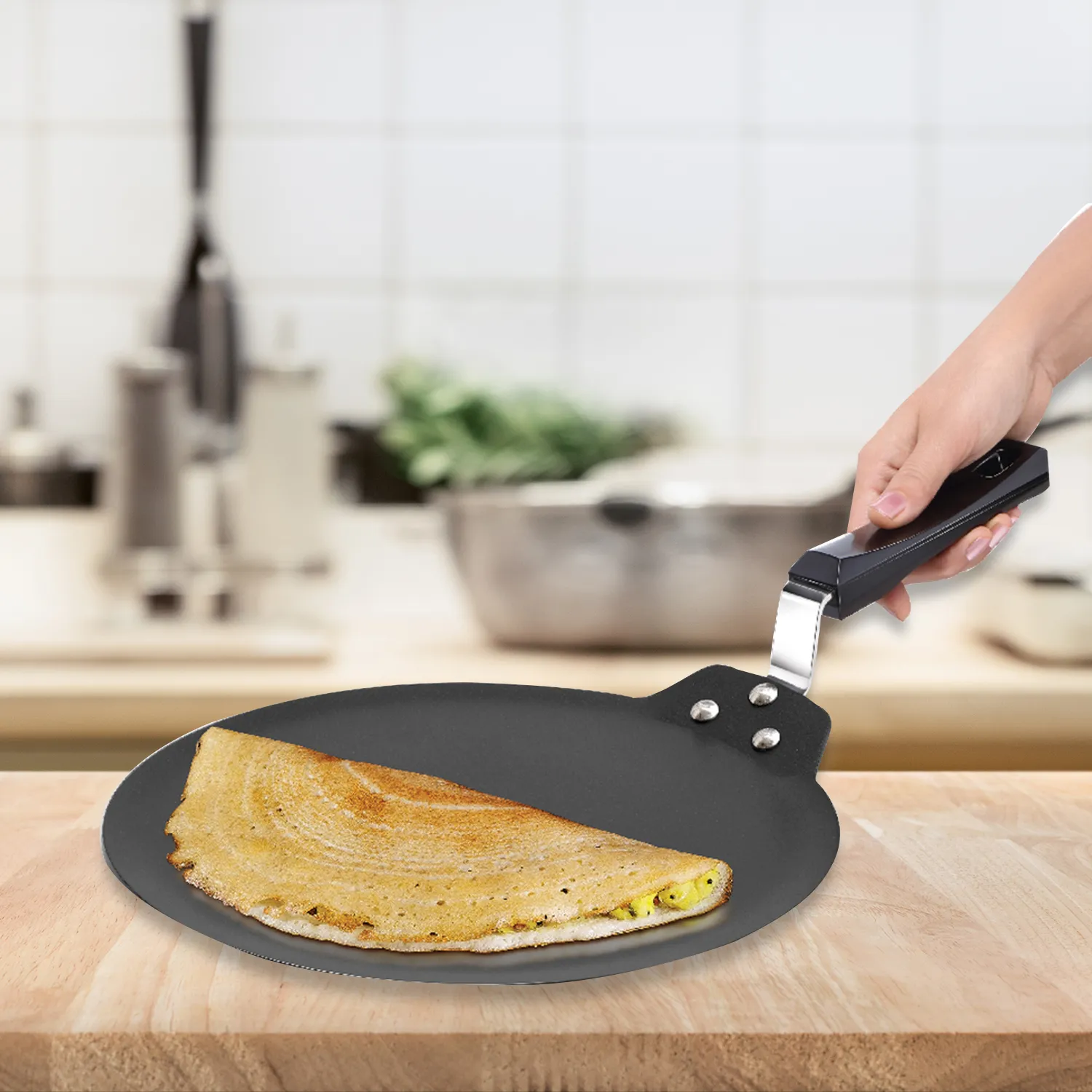 Induction Compatible Nonstick Dosa Tava 28 cm (INDT28)