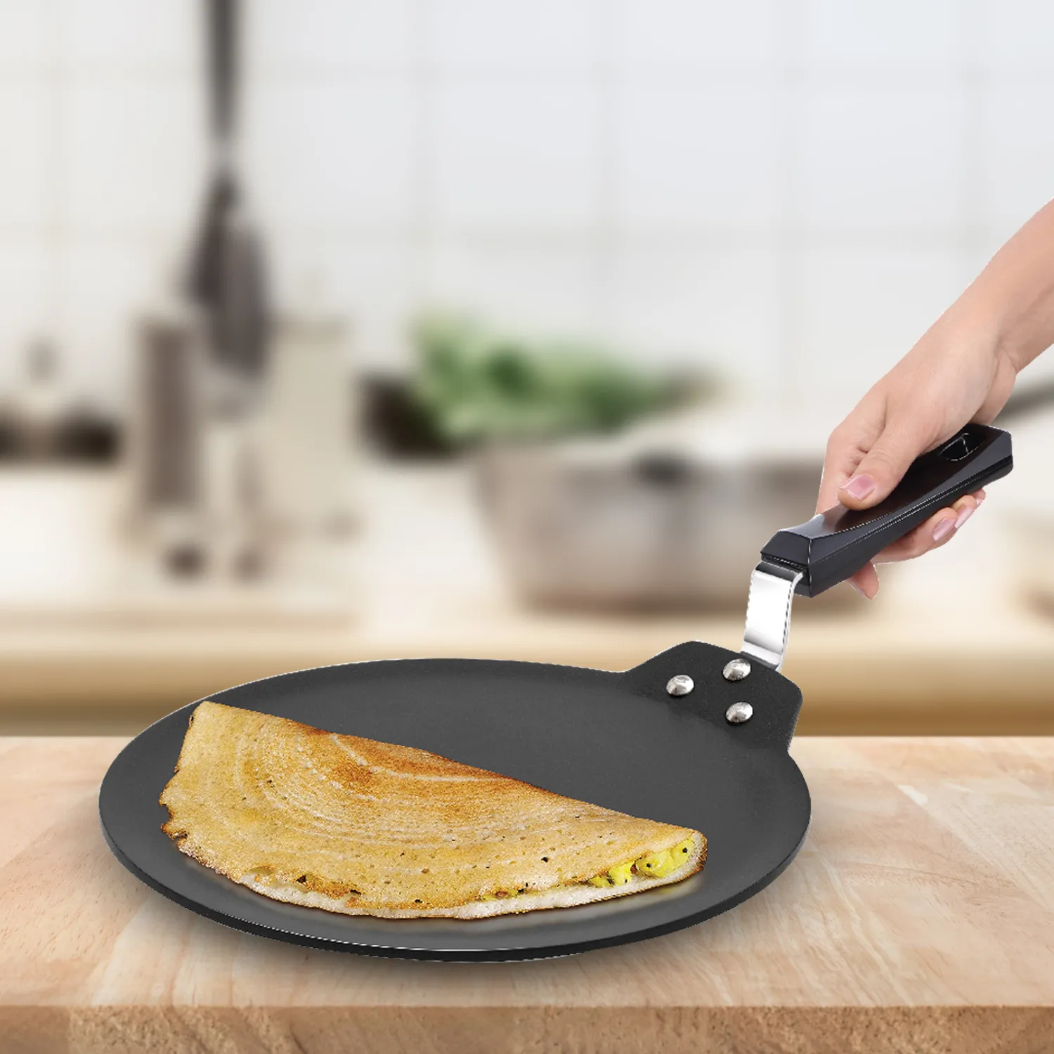 Induction Compatible Nonstick Dosa Tava 30 cm (INDT30)