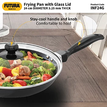 Induction Compatible Nonstick Flat Tava 24 cm (3.25 mm Thick) (INF24G) - Image 4