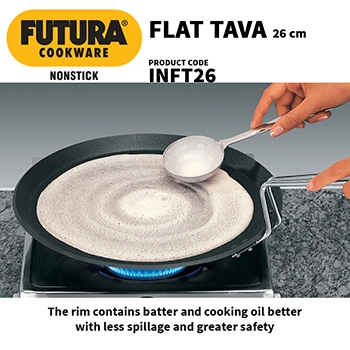 Induction Compatible Nonstick Flat Tava 26 cm (4.88 mm Thick) (INFT26) - Image 4