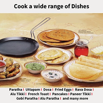 Induction Compatible Nonstick Flat Tava 26 cm (4.88 mm Thick) (INFT26) - Image 5