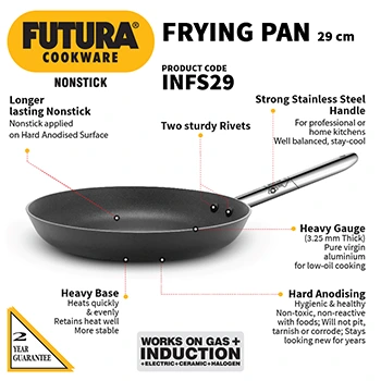 Induction Compatible Nonstick Frying Pan 29 cm (INFS29) - Image 2