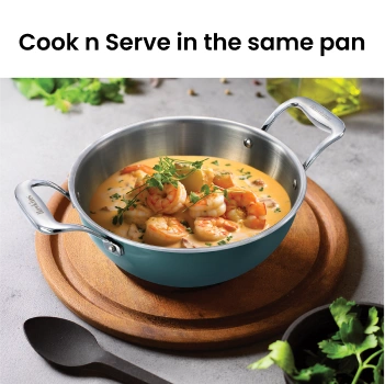 Induction Compatible Olive PRO Deep-Fry Pan 2.5 Litre with Glass Lid (POSK25G) - Image 4