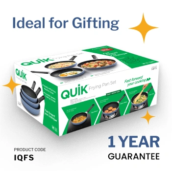 Induction Compatible Quik Kitchen Gift Pack - a set of 3 Frying Pans (IQFS) - Image 6