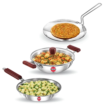 Induction Compatible SS Tri-Ply Triniti Set 1: (contains SSD25G, SSF26, SSTV26) (SSET1)