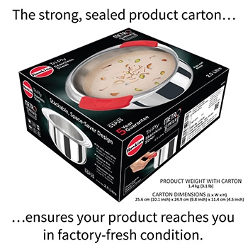 Induction Compatible SS Tri-ply Metro Patila 2.5 Litre (SSP25) - Image 6