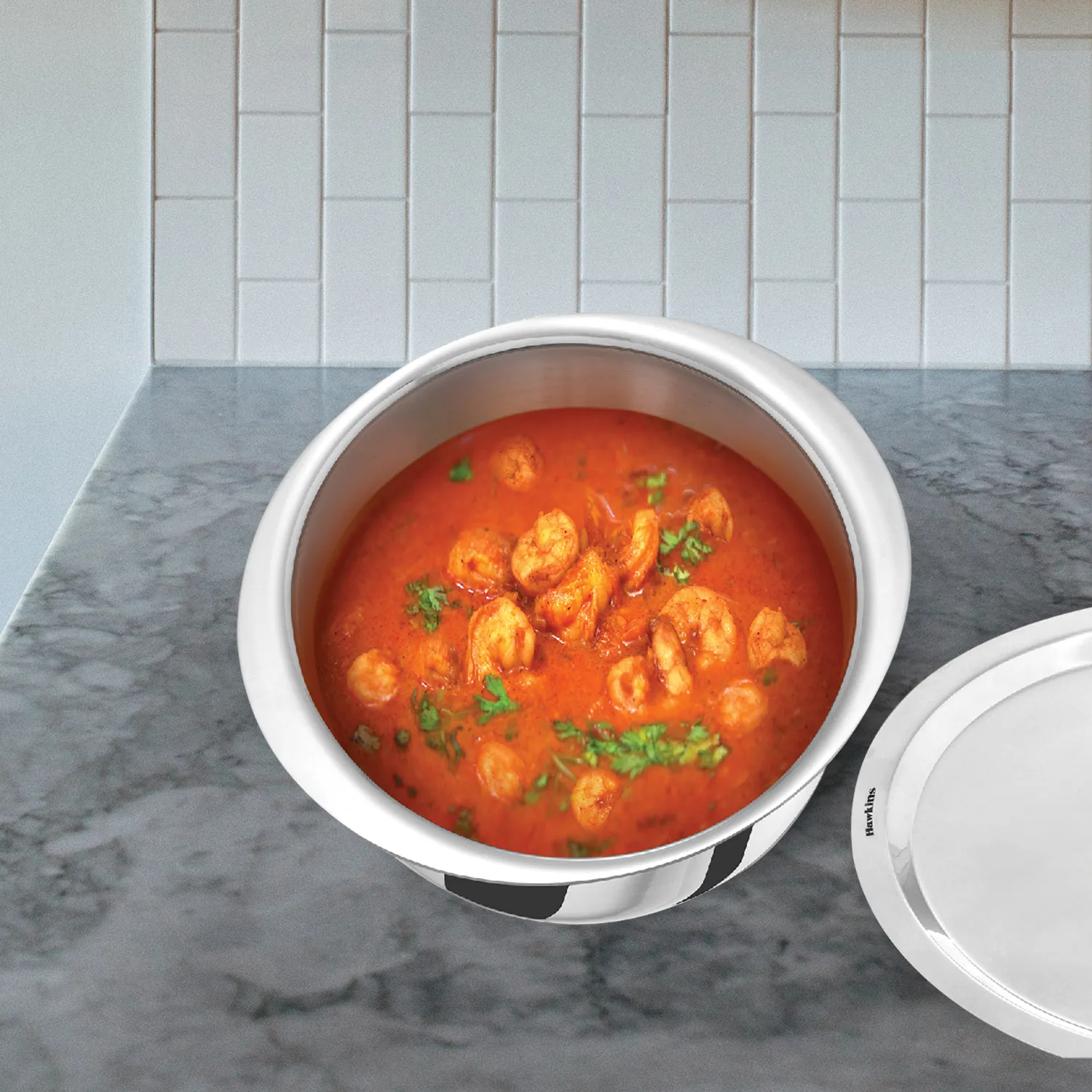 Induction Compatible SS Tri-ply Metro Patila 3 Litre with Stainless Steel Lid (SSP30S)