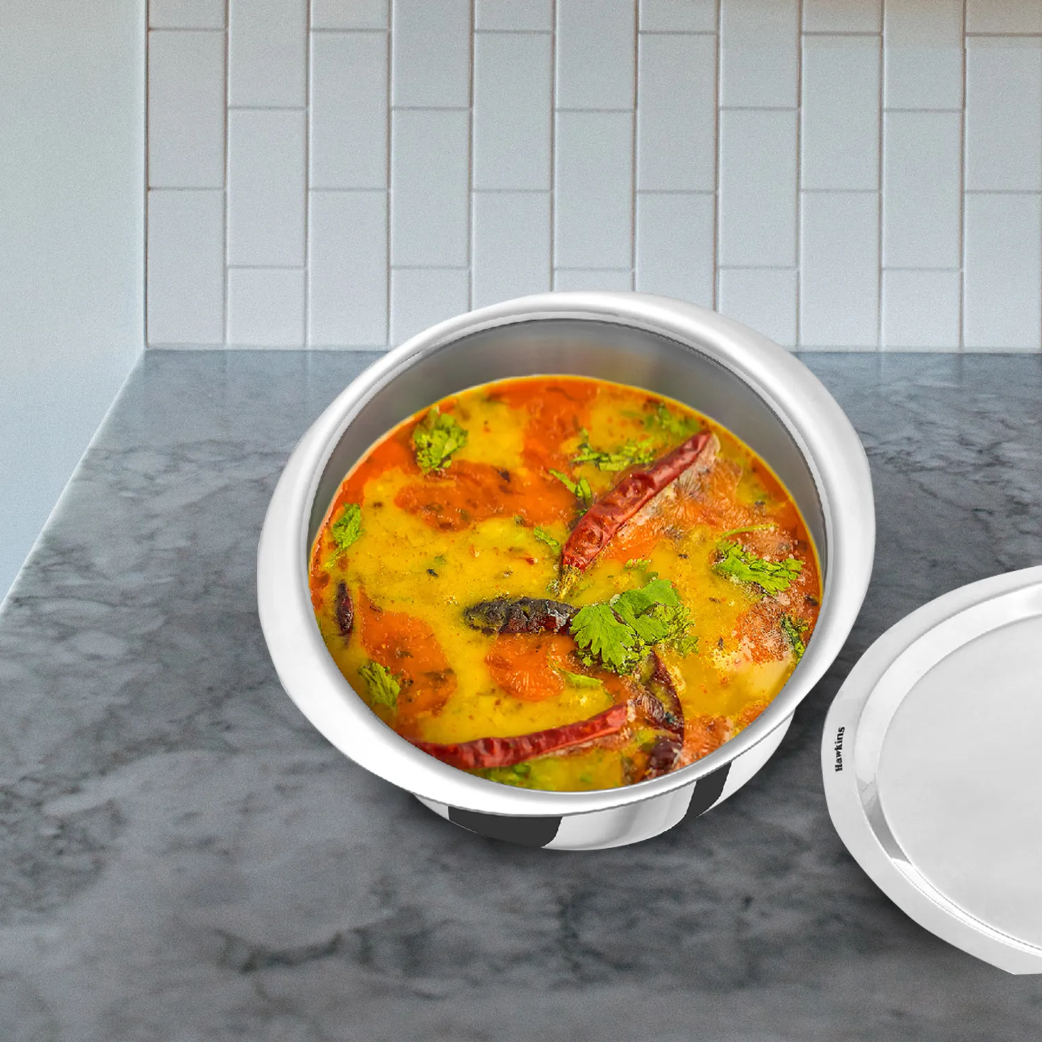 Induction Compatible SS Tri-ply Metro Patila 4 Litre with Stainless Steel Lid (SSP40S)