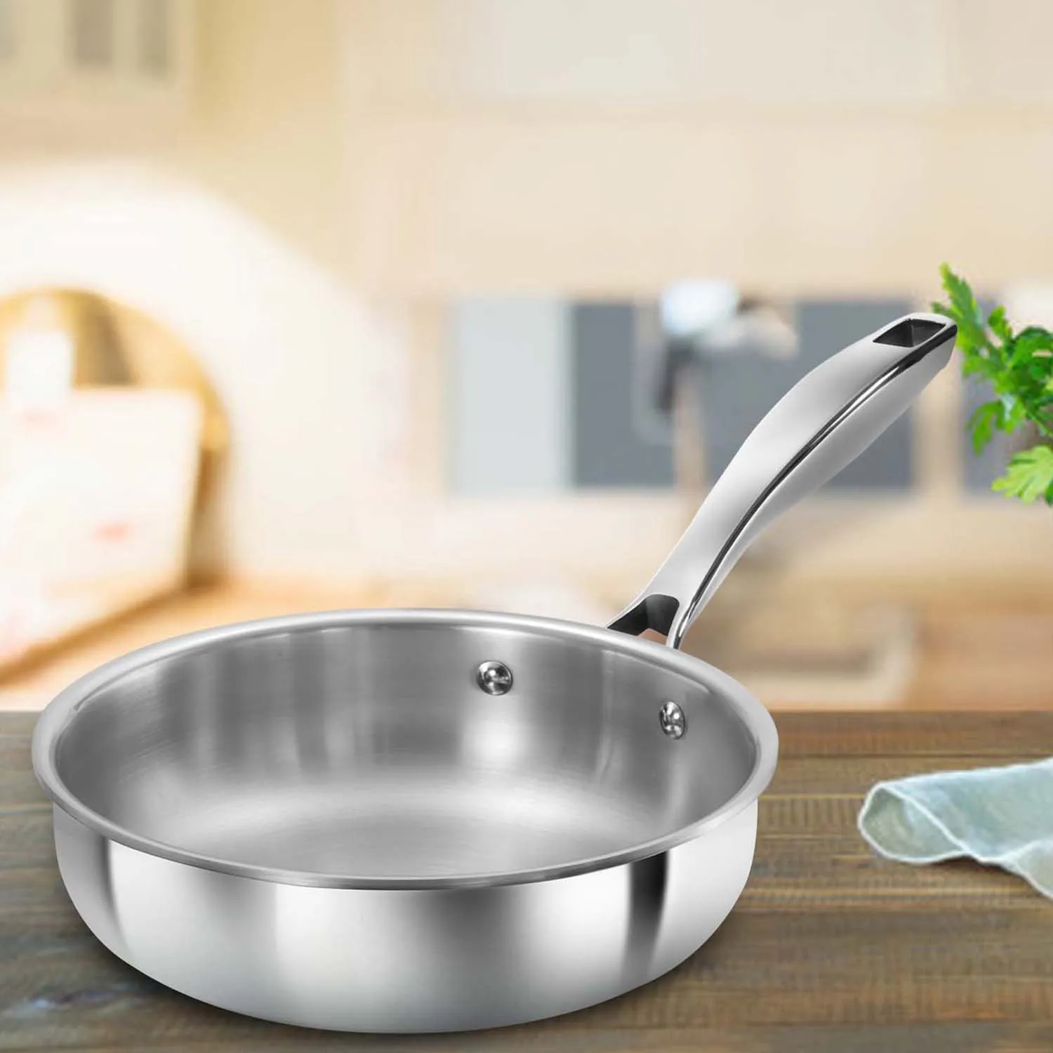 Induction Compatible SS Tri-ply PRO Frying Pan 18 cm (PSF18)