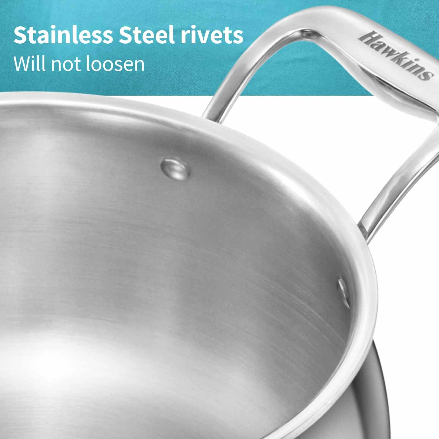Induction Compatible SS Tri-ply PRO Handi 4 Litre with Stainless Steel Lid (PSH40S) - Image 4