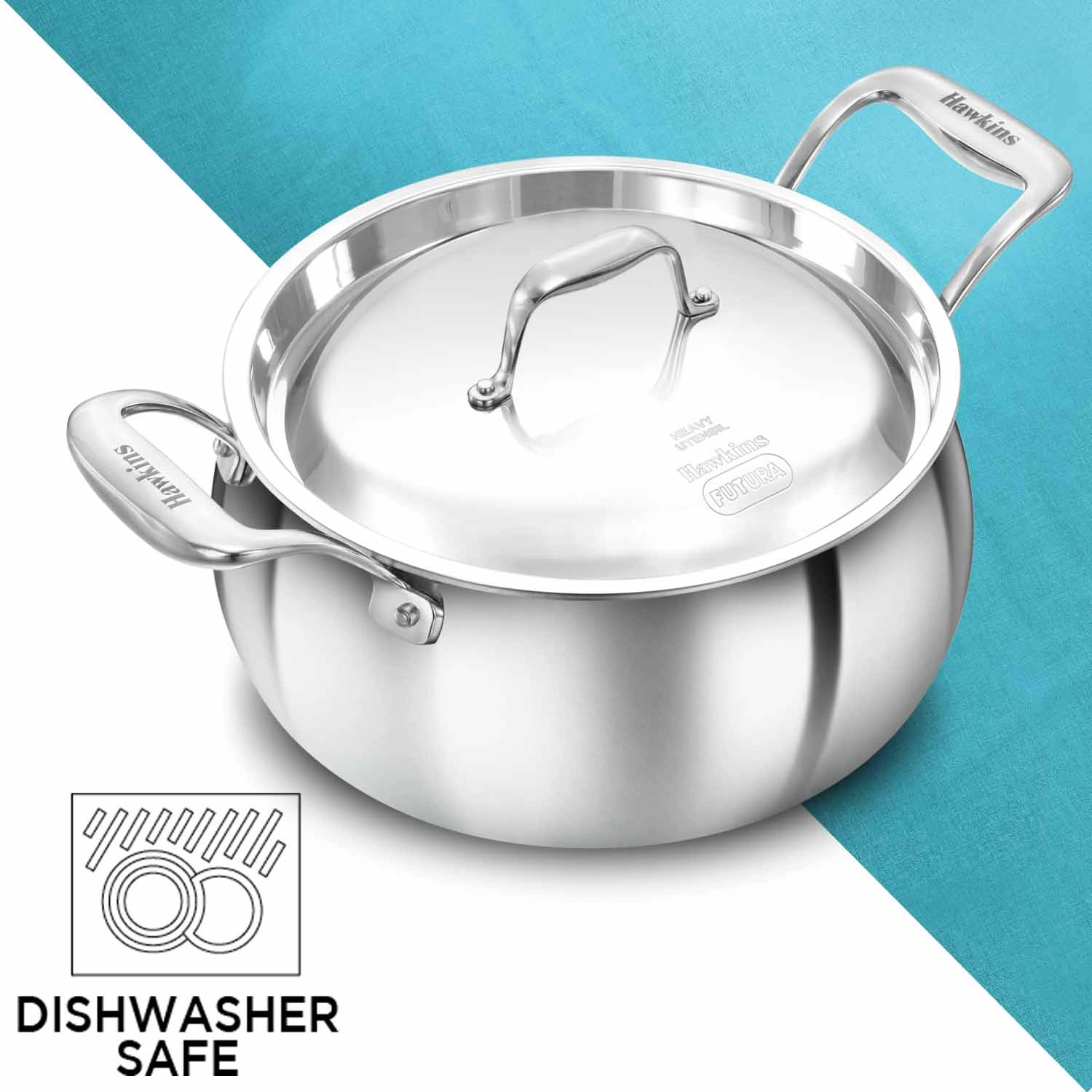 Induction Compatible SS Tri-ply PRO Handi 4 Litre with Stainless Steel Lid (PSH40S) - Image 5