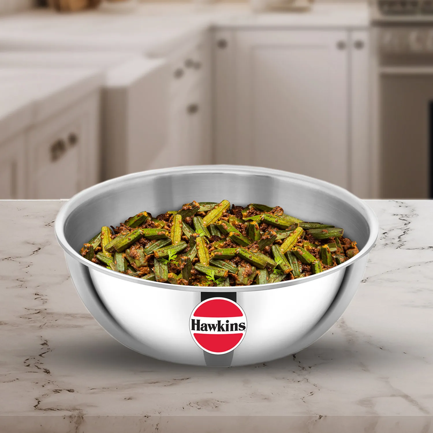 Induction Compatible SS Tri-ply Tasla (Kadhai) 2 Litre (SSTA20)
