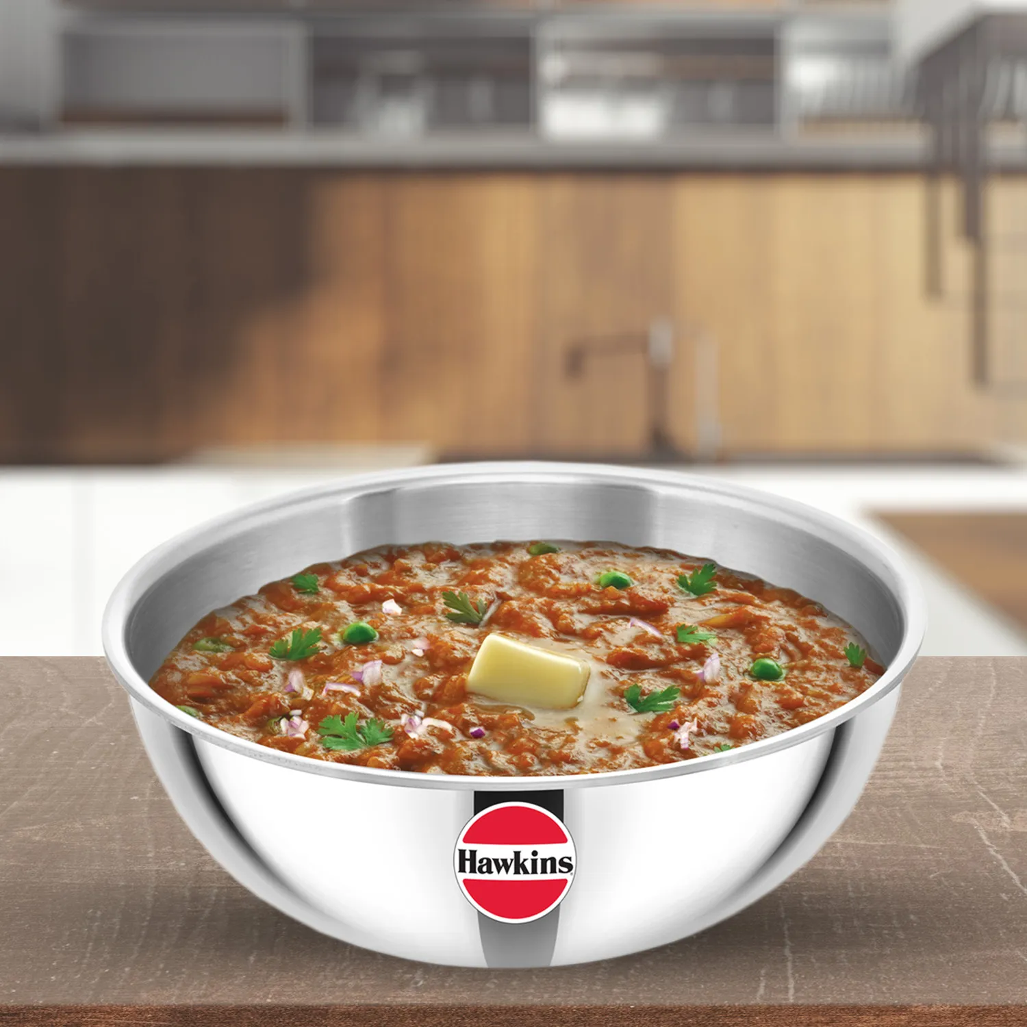 Induction Compatible SS Tri-ply Tasla (Kadhai) 3 Litre (SSTA30)