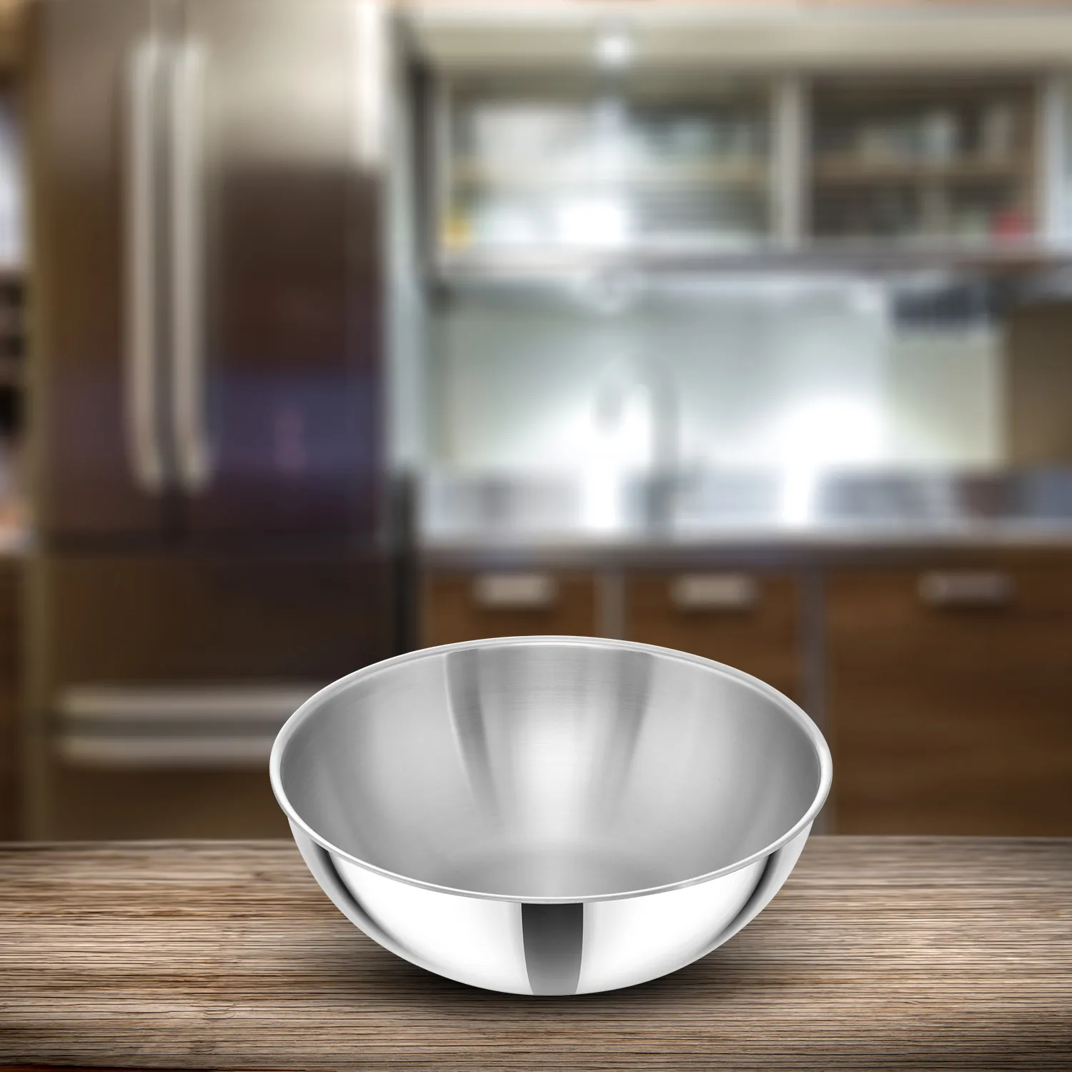 Induction Compatible SS Tri-ply Tasla (Kadhai) 6 Litre (SSTA60)