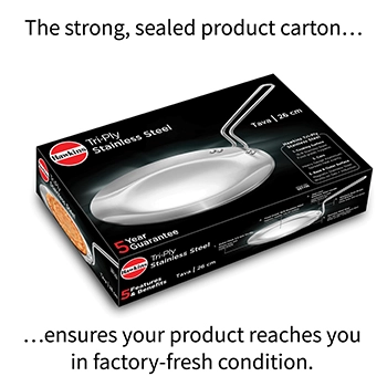 Induction Compatible SS Tri-ply Tava 26 cm (3.5 mm Thick) (SSTV26) - Image 4