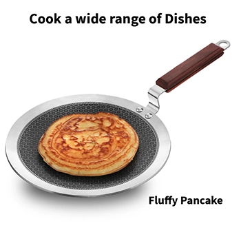 Induction Compatible SS Tri-ply Tava with Shielded Nonstick 26 cm (NSPT26) - Image 6