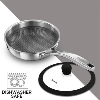 Induction Compatible SS Tri-ply shielded Nonstick PRO Frying Pan 18 cm (PSNF18G) - Image 5