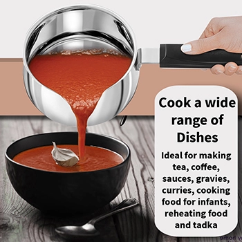 Induction Compatible Stainless SteelTPan 2 Litre without Lid (SST20) - Image 5