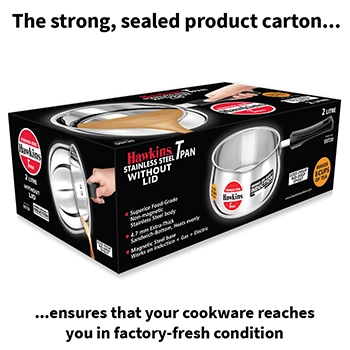 Induction Compatible Stainless SteelTPan 2 Litre without Lid (SST20) - Image 6