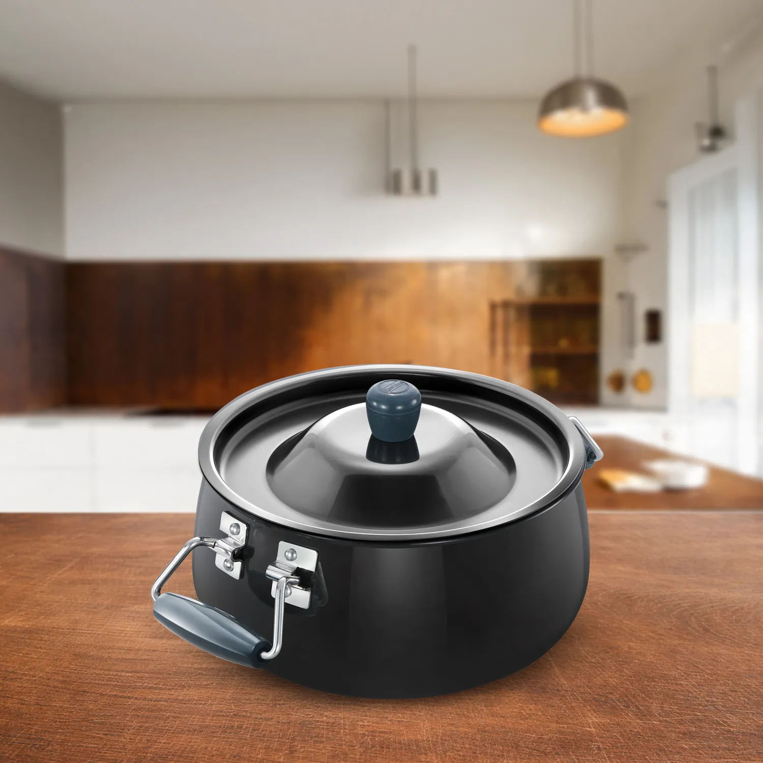Nonstick Biryani Handi 8 Litre with Hard Anodised Lid (NBH8)
