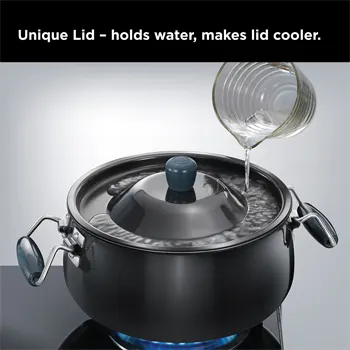 Nonstick Biryani Handi 8 Litre with Hard Anodised Lid (NBH8) - Image 3
