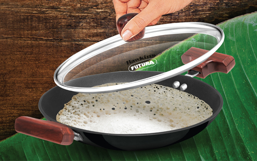 Nonstick Breakfast Pan (Appachatty) 0.9 Litre with Glass Lid (NBFP09G) - Image 7