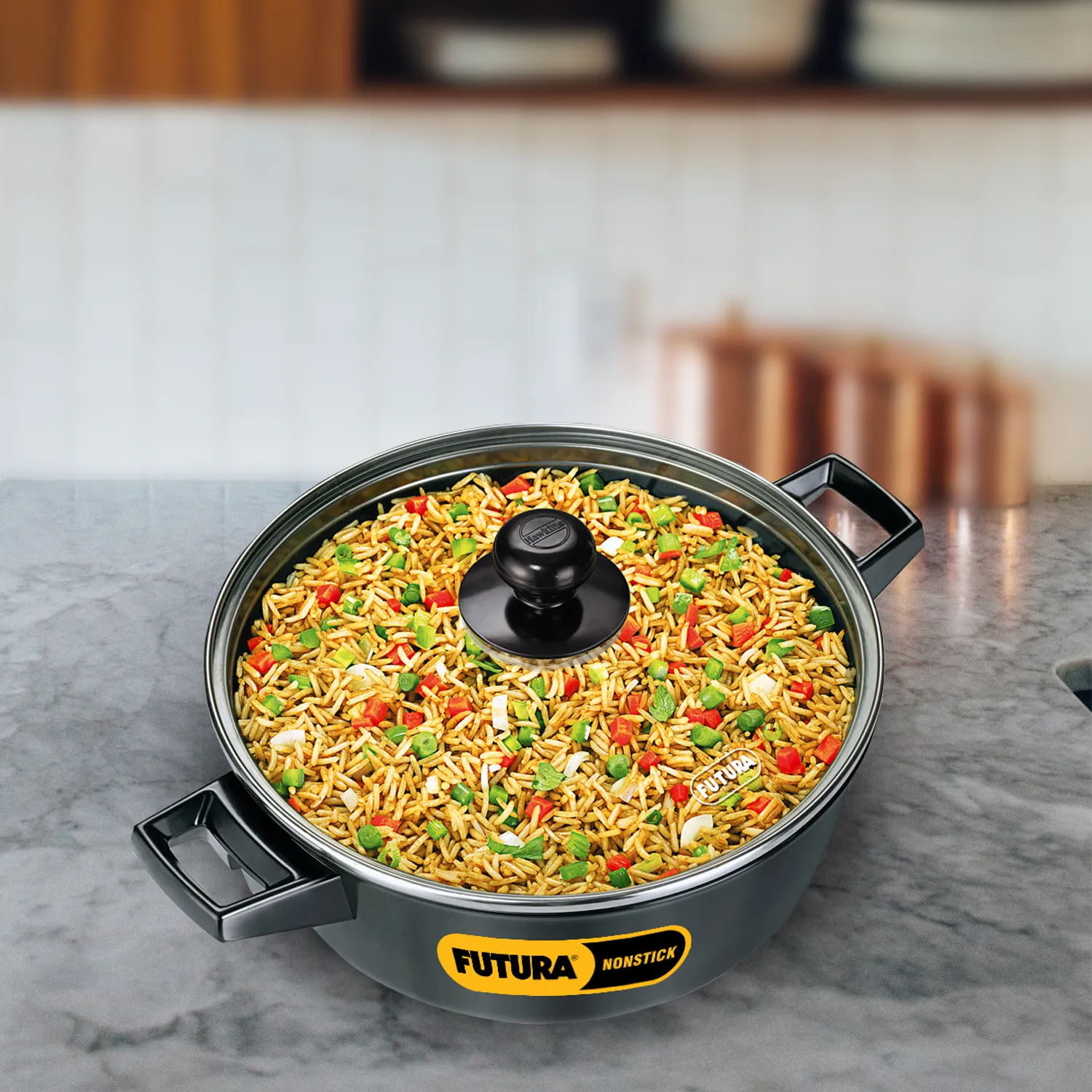 Nonstick Cook-n-Serve Bowl 3 Litre with Glass Lid (NCB30G)