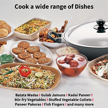 Nonstick Deep-Fry Pan 4 Litre with Stainless Steel Lid (Round Bottom, 3.25 mm Thick) (NK40S) - Image 5