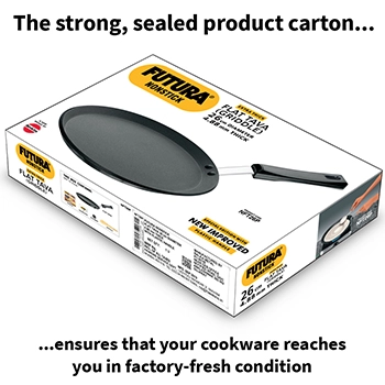 Nonstick Flat Tava 26 cm (Plastic Handle, 4.88 mm Thick) (NFT26P) - Image 6