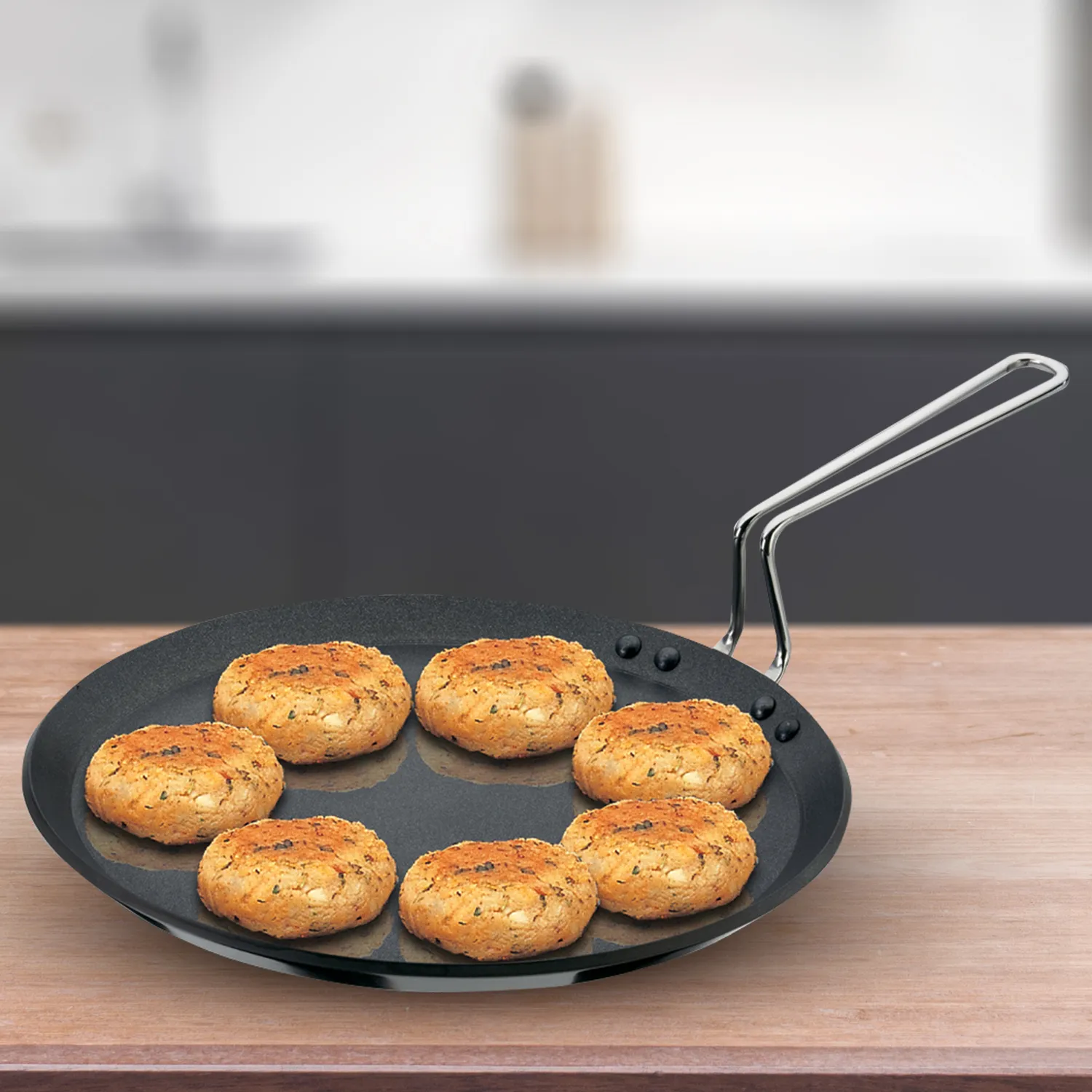 Nonstick Flat Tava 30 cm (4.88 mm Thick) (NFT30)