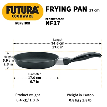 Nonstick Frying Pan 17 cm (3.25 mm Thick) (NF17) - Image 3