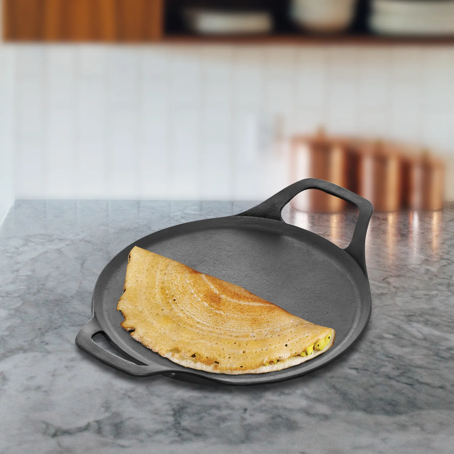 Reinforced Cast Iron Dosa Tava 27 cm (CIDT27)