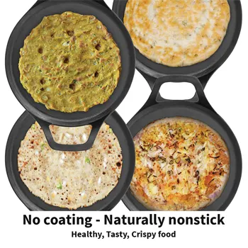 Reinforced Cast Iron Dosa Tava 27 cm (CIDT27) - Image 2