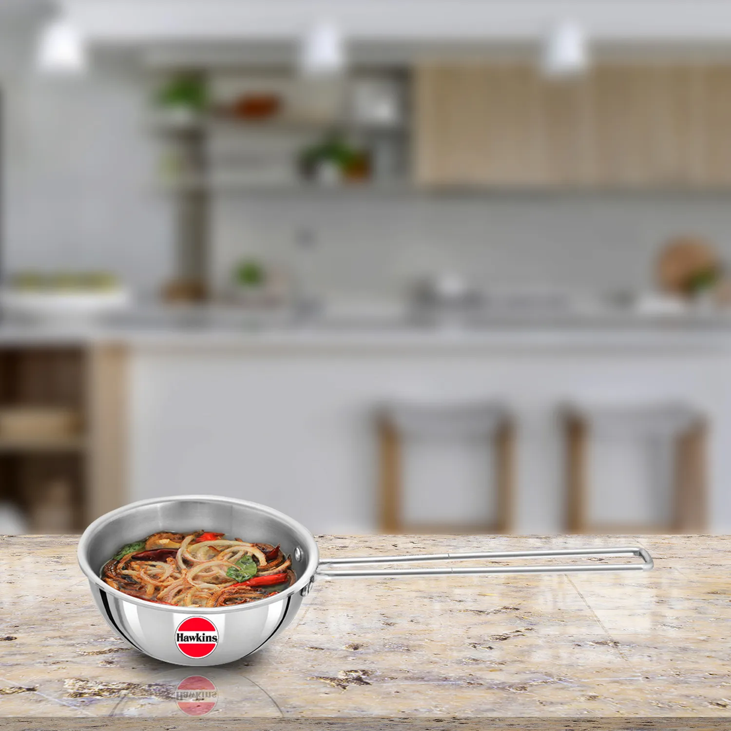 SS Tri-ply Tadka Pan 2.5 Cup (STP25) - Image 1