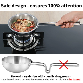 SS Tri-ply Tadka Pan 2.5 Cup (STP25) - Image 5