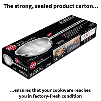 SS Tri-ply Tadka Pan 2.5 Cup (STP25) - Image 6