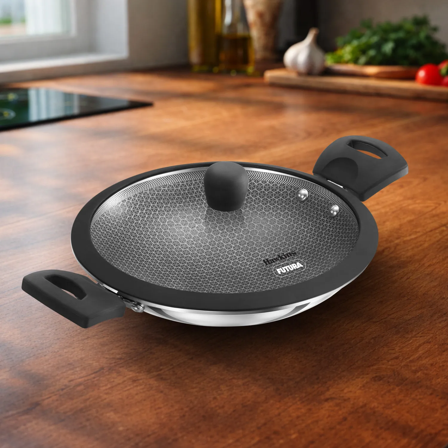 SS Tri-ply with shielded Nonstick Appachatty 1.25 Litre (NSA125G)