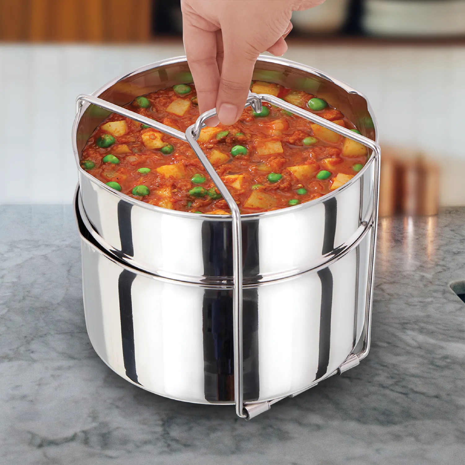 Stainless Steel Two-Dish Set (SDS3)