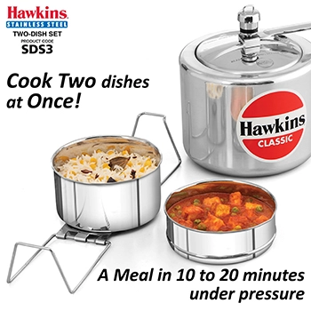 Stainless Steel Two-Dish Set (SDS3) - Image 3