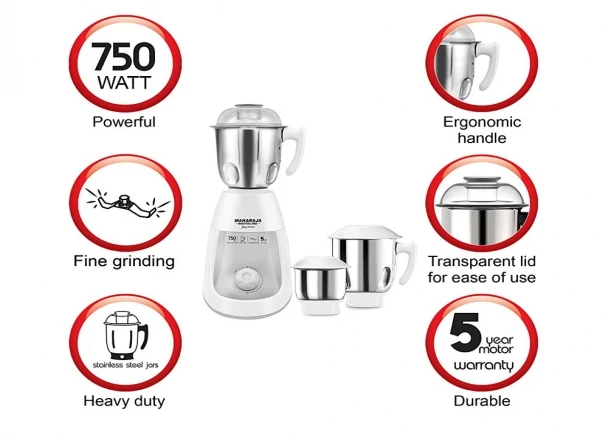 Joy Max Mixer Grinder - Image 2