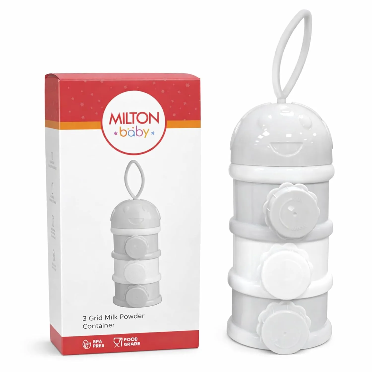3 Grid Milk Powder Container For Baby (Milton) - Image 1