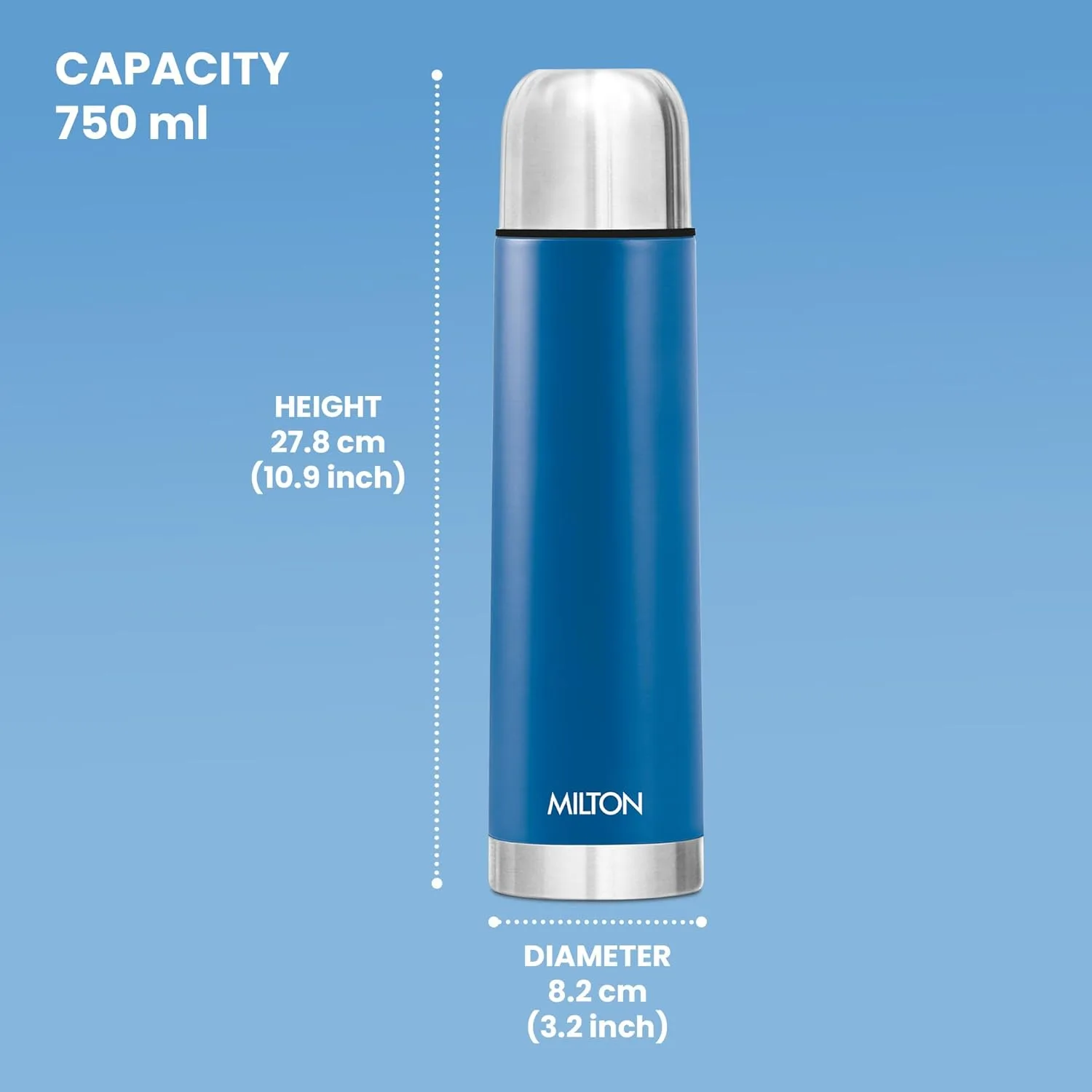 3D Personalized Eco-Flip Thermosteel Thermos Flask (Milton) - Image 2