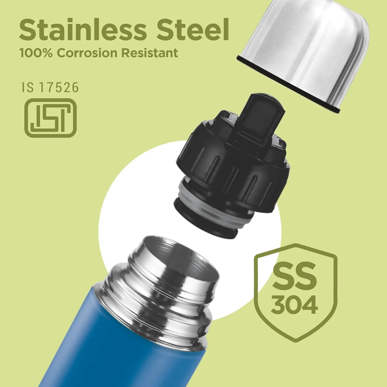 3D Personalized Eco-Flip Thermosteel Thermos Flask (Milton) - Image 3