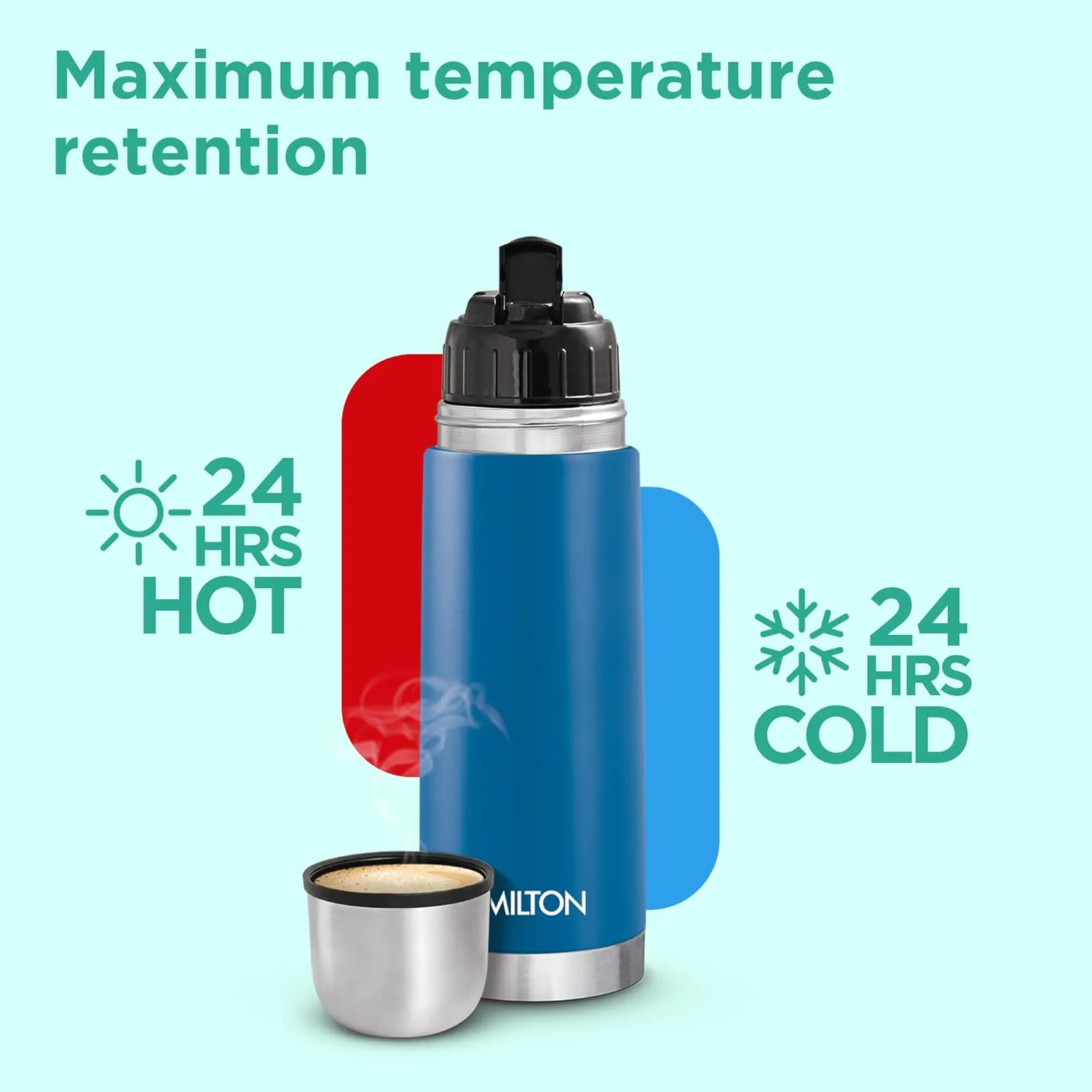 3D Personalized Eco-Flip Thermosteel Thermos Flask (Milton) - Image 5