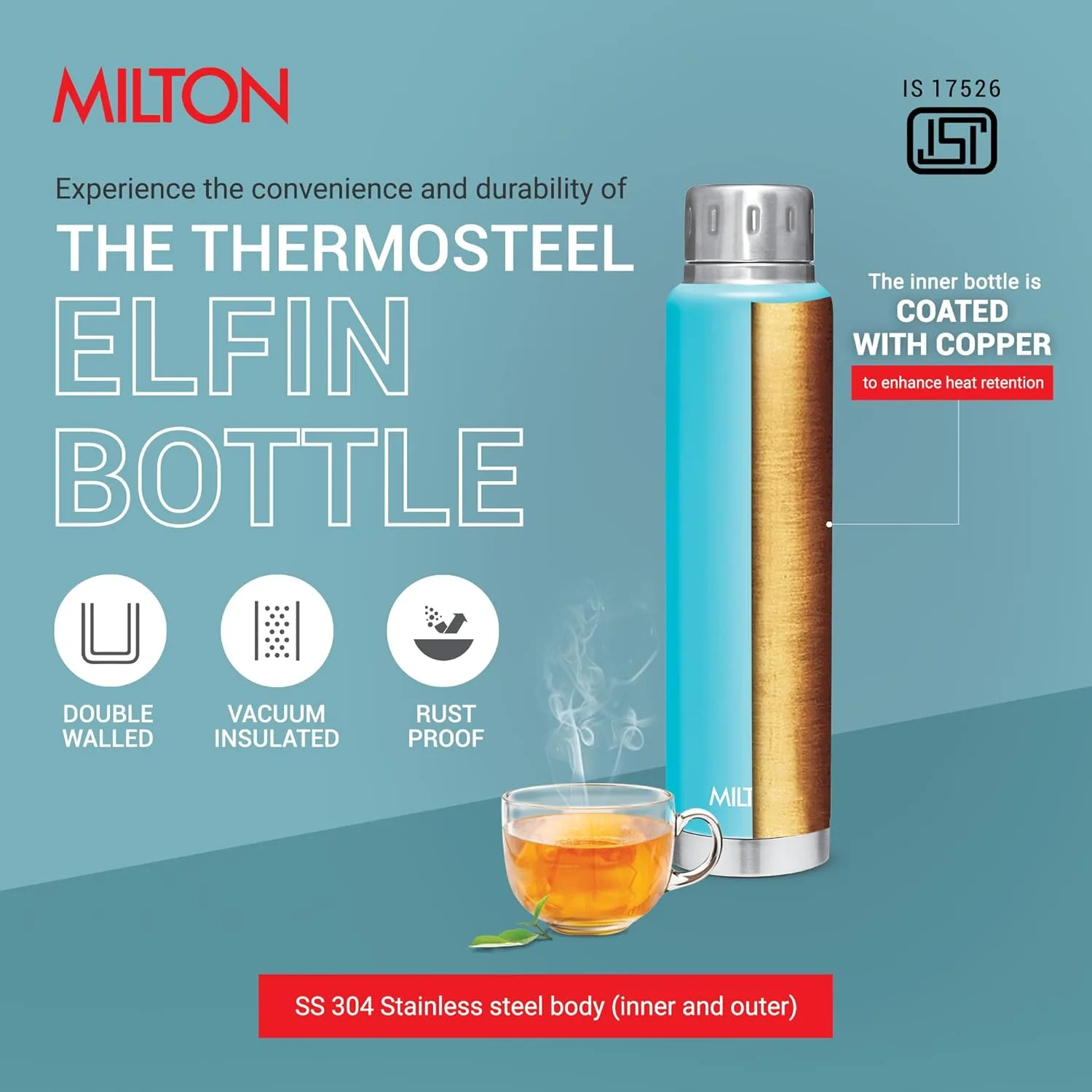 3D Personalized Elfin Thermosteel Bottle (Milton) - Image 2