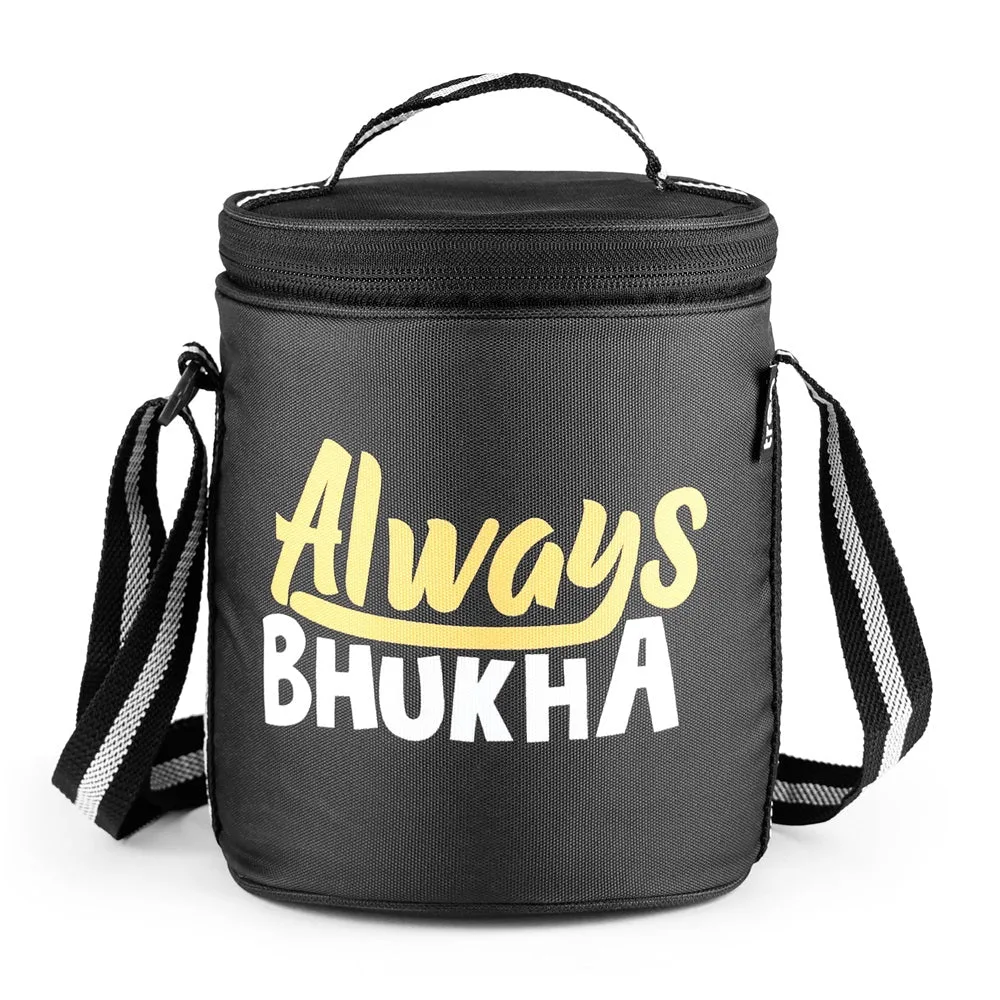"Always Bhukha" - Glass Tiffin with Printed Jacket (Milton) - Image 6